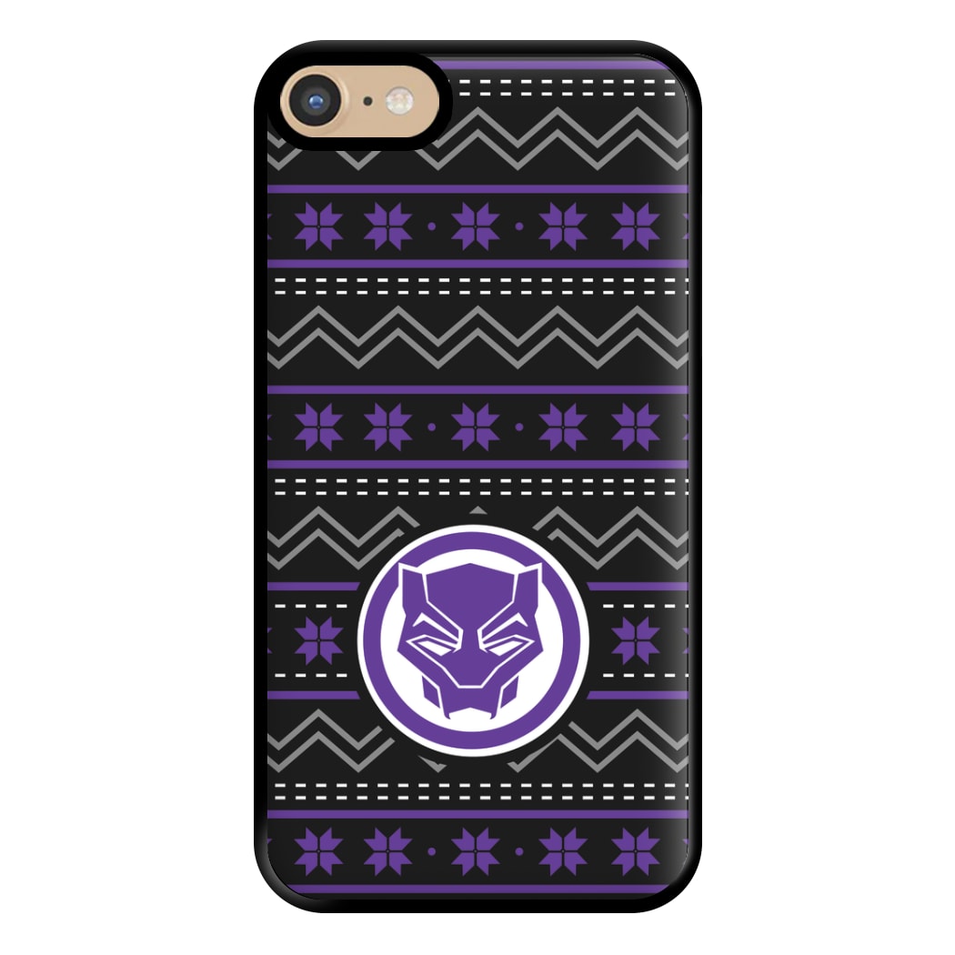 Panther Christmas Pattern Phone Case for iPhone 6 / 7 / 8 / SE