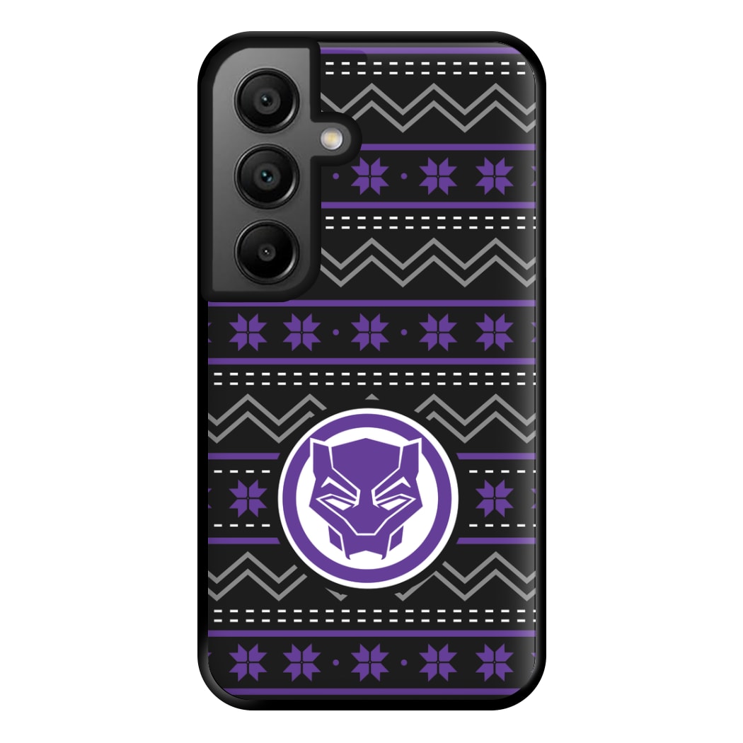 Panther Christmas Pattern Phone Case for Google Pixel 8