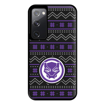 Panther Christmas Pattern Phone Case for Galaxy S20FE