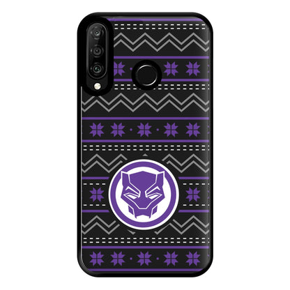 Panther Christmas Pattern Phone Case for Huawei P30 Lite