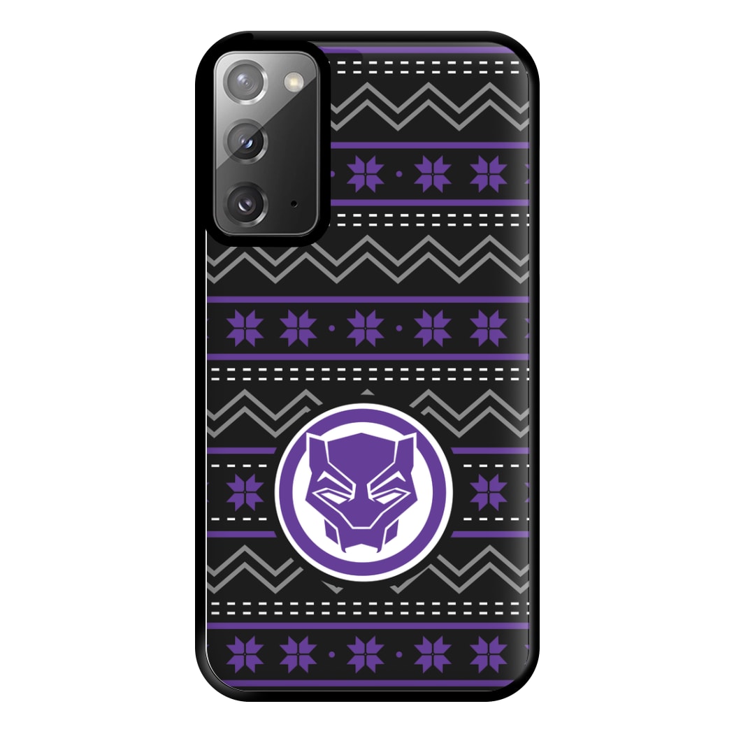 Panther Christmas Pattern Phone Case for Galaxy Note 20 Ultra