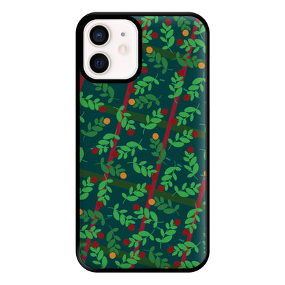 Mistletoe Pattern Phone Case for iPhone 12 Mini