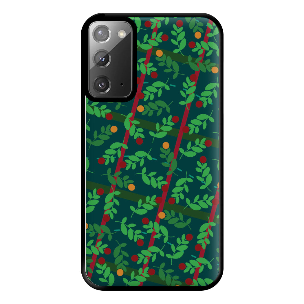 Mistletoe Pattern Phone Case for Galaxy Note 20 Ultra