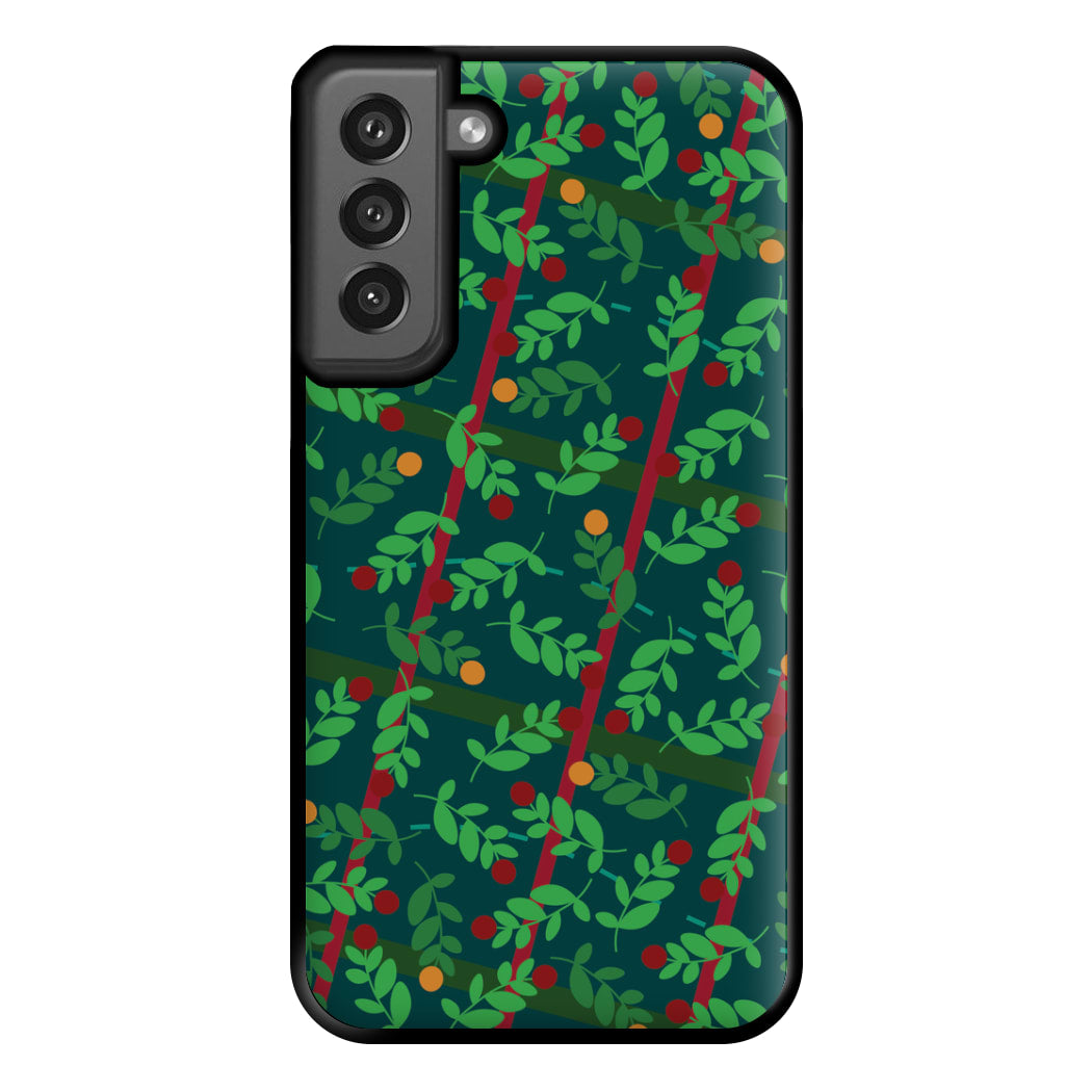 Mistletoe Pattern Phone Case for Galaxy S21FE