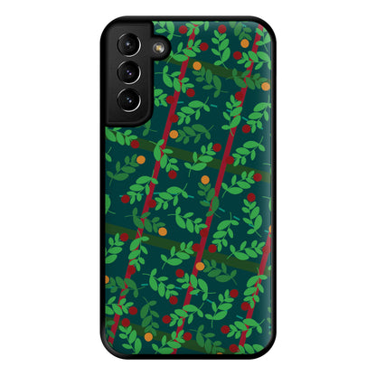 Mistletoe Pattern Phone Case for Galaxy S21 Plus