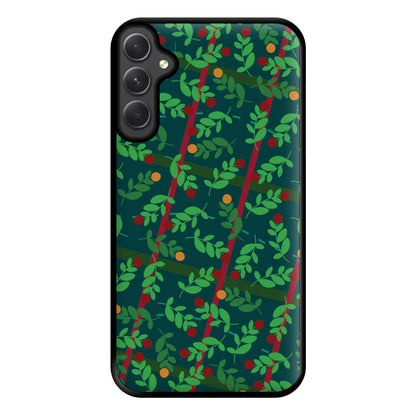 Mistletoe Pattern Phone Case for Galaxy A34