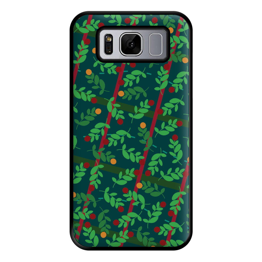 Mistletoe Pattern Phone Case for Galaxy S8 Plus