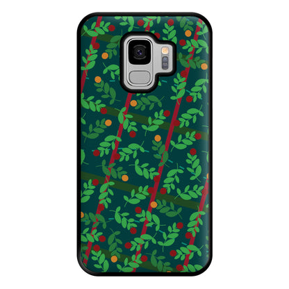 Mistletoe Pattern Phone Case for Galaxy S9 Plus