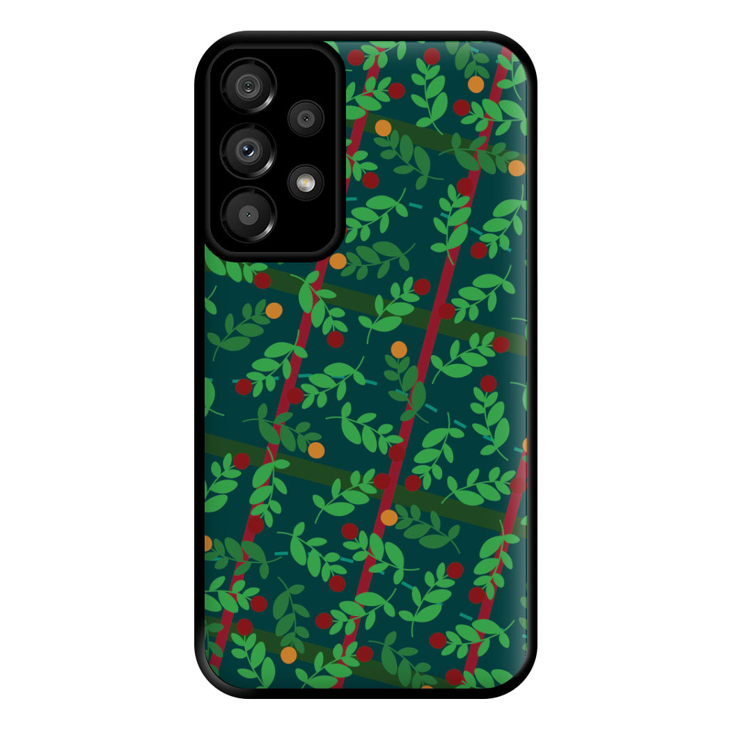 Mistletoe Pattern Phone Case for Galaxy A33