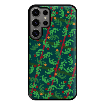 Mistletoe Pattern Phone Case for Galaxy S24 Ultra