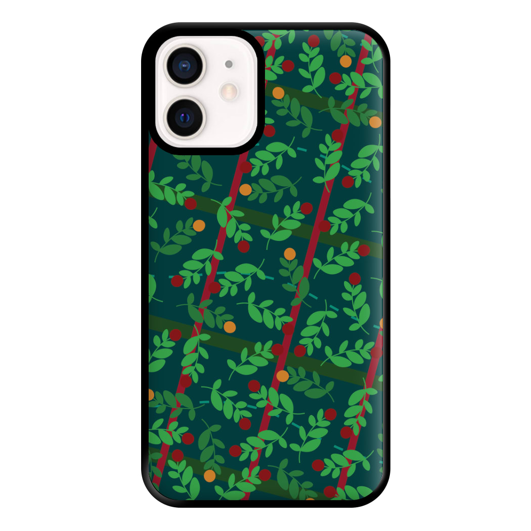 Mistletoe Pattern Phone Case for iPhone 13 Mini