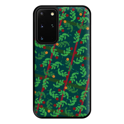 Mistletoe Pattern Phone Case for Galaxy S20 Plus