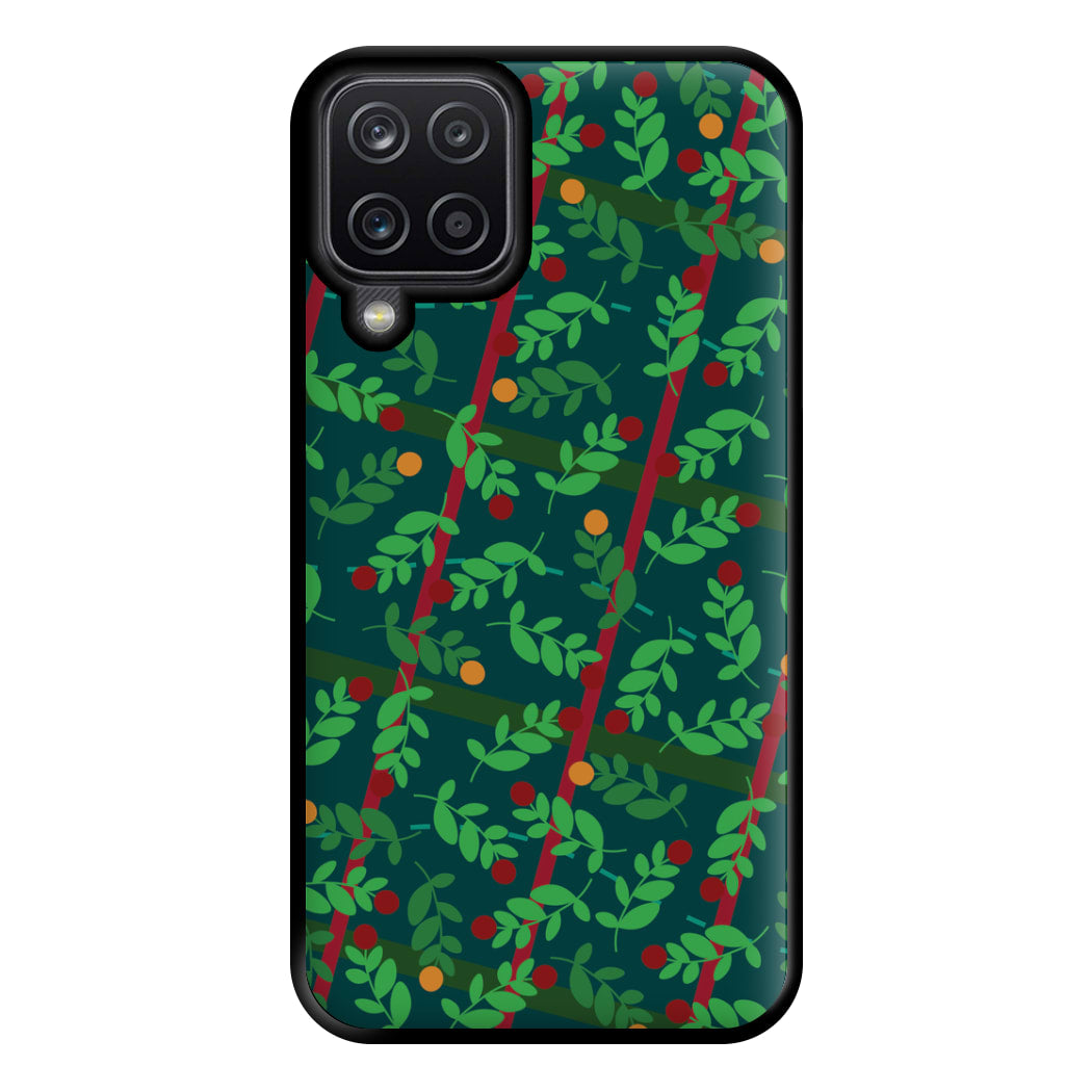 Mistletoe Pattern Phone Case for Galaxy A12