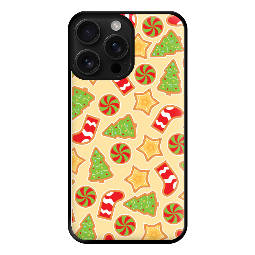 Gingerbread And Stocking Pattern Phone Case