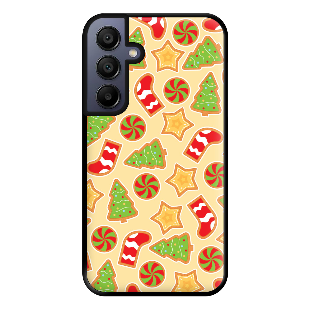 Gingerbread And Stocking Pattern Phone Case for Galaxy A15