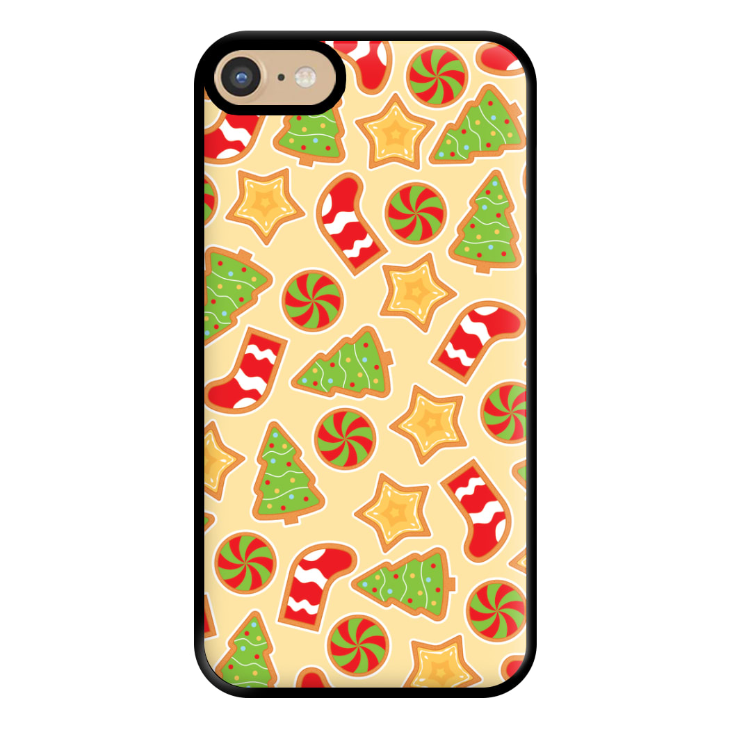 Gingerbread And Stocking Pattern Phone Case for iPhone 6 / 7 / 8 / SE