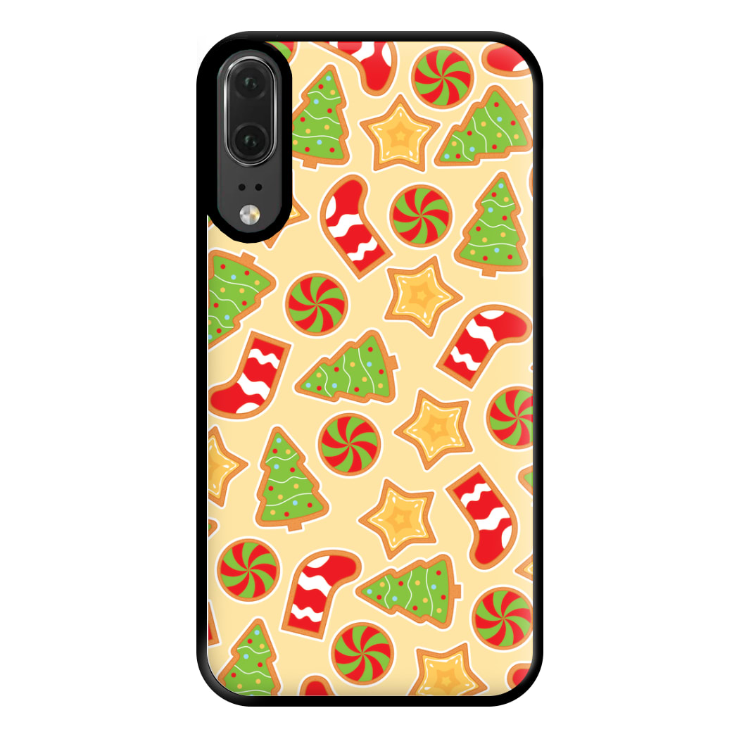 Gingerbread And Stocking Pattern Phone Case for Huawei P20