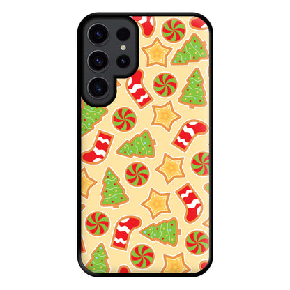 Gingerbread And Stocking Pattern Phone Case for Galaxy S23 Ultra