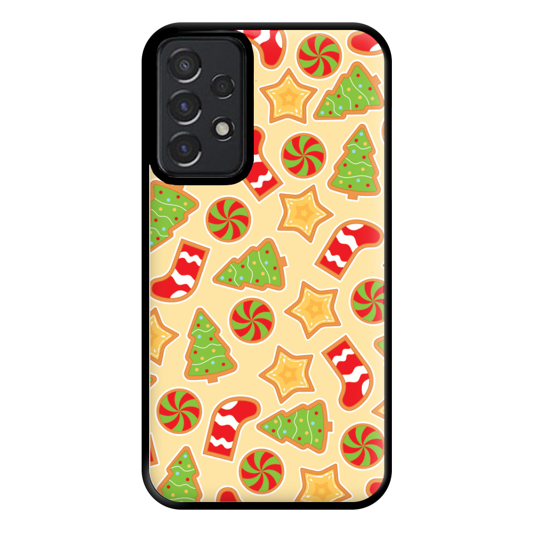 Gingerbread And Stocking Pattern Phone Case for Galaxy A52 / A52s