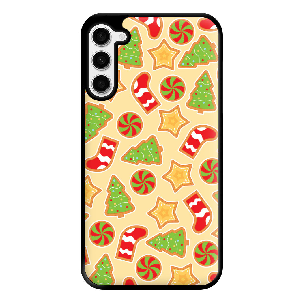 Gingerbread And Stocking Pattern Phone Case for Galaxy S23 Plus