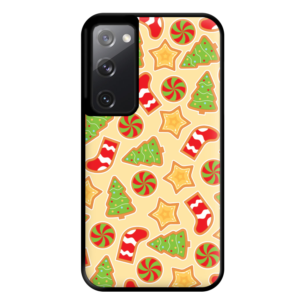 Gingerbread And Stocking Pattern Phone Case for Galaxy S20FE