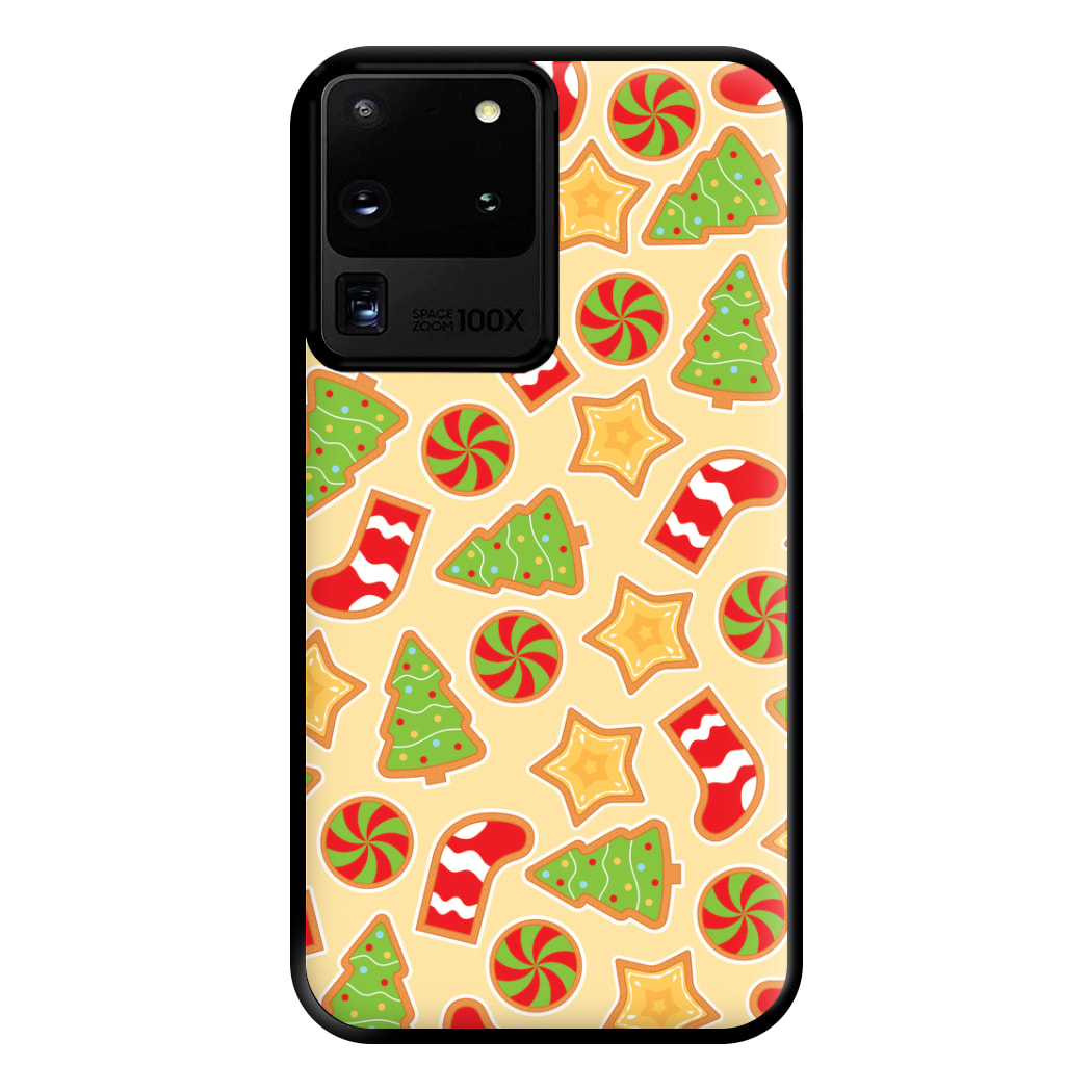 Gingerbread And Stocking Pattern Phone Case for Galaxy S20 Ultra