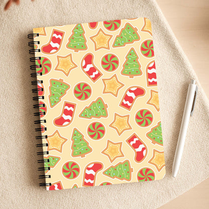 Gingerbread And Stocking Pattern Notepad
