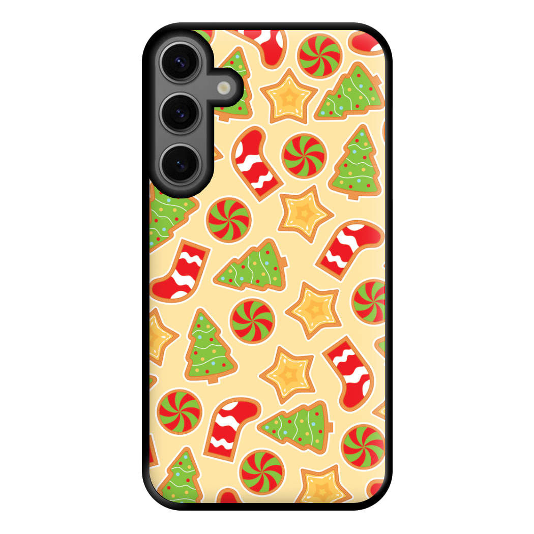 Gingerbread And Stocking Pattern Phone Case for Galaxy S23FE