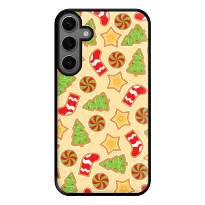 Gingerbread And Stocking Pattern Phone Case for Galaxy S23FE