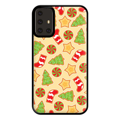 Gingerbread And Stocking Pattern Phone Case for Galaxy A71