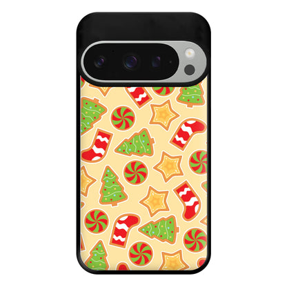 Gingerbread And Stocking Pattern Phone Case for Google Pixel 9 Pro XL