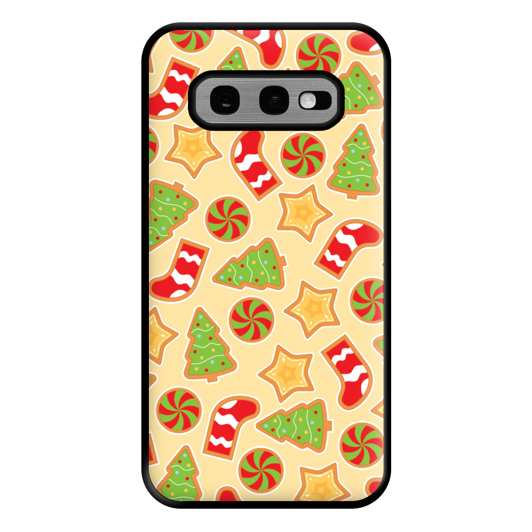 Gingerbread And Stocking Pattern Phone Case for Galaxy S10e