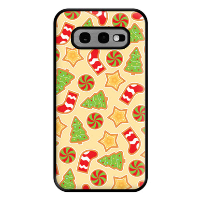 Gingerbread And Stocking Pattern Phone Case for Galaxy S10e