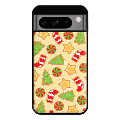 Gingerbread And Stocking Pattern Phone Case for Google Pixel 8 Pro