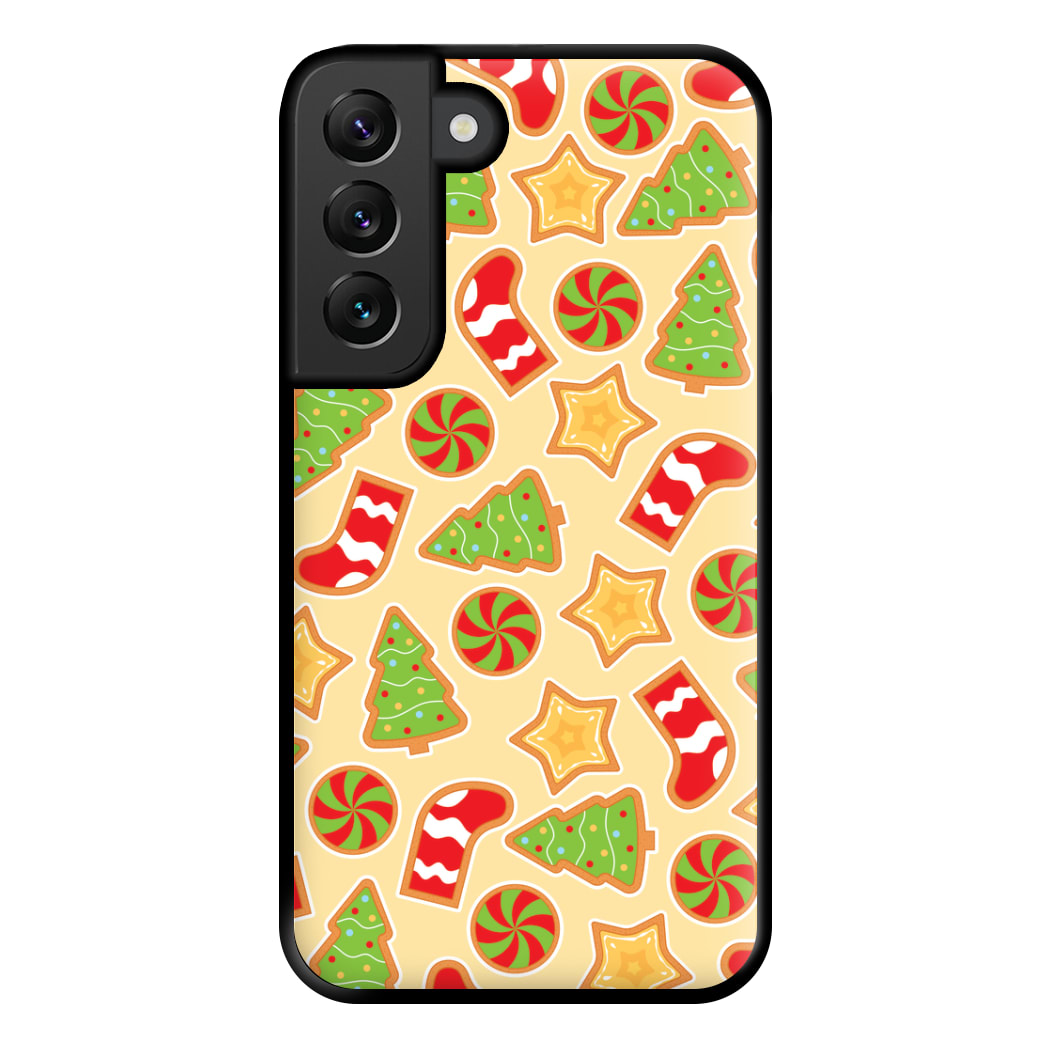 Gingerbread And Stocking Pattern Phone Case for Galaxy S22 Plus