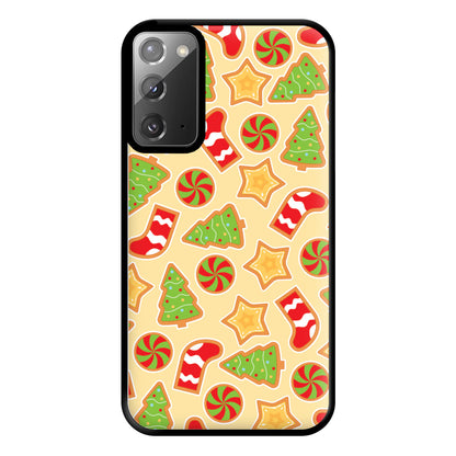 Gingerbread And Stocking Pattern Phone Case for Galaxy Note 20 Ultra