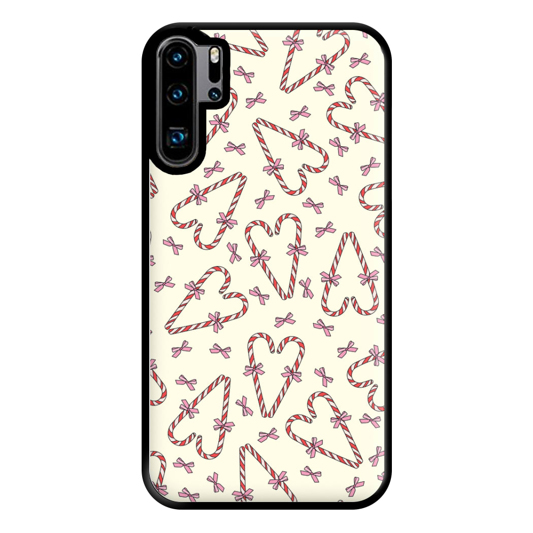 Candy Cane Love Heart Pattern Phone Case for Huawei P30 Pro