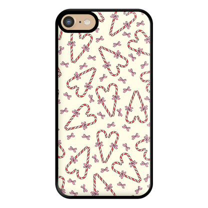 Candy Cane Love Heart Pattern Phone Case for iPhone 6 / 7 / 8 / SE