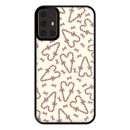 Candy Cane Love Heart Pattern Phone Case for Galaxy A71