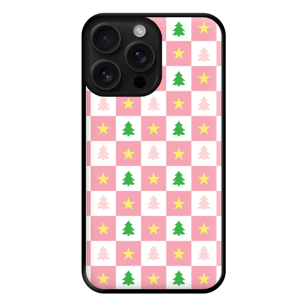 Pink And Green Tree Pattern Phone Case