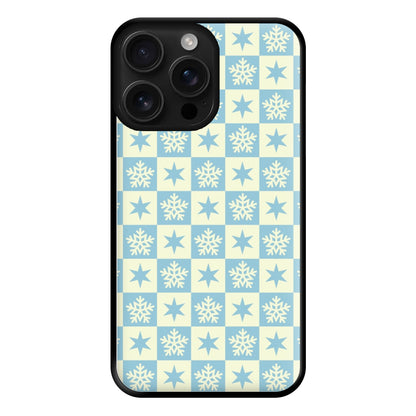 Snow And Star Pattern Phone Case for iPhone 16 Pro Max