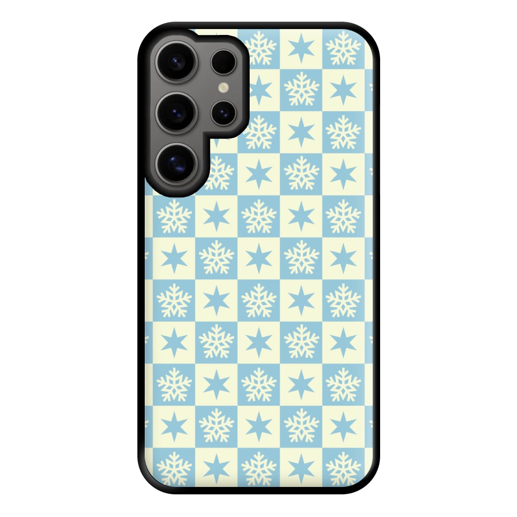 Snow And Star Pattern Phone Case for Galaxy S24 Ultra