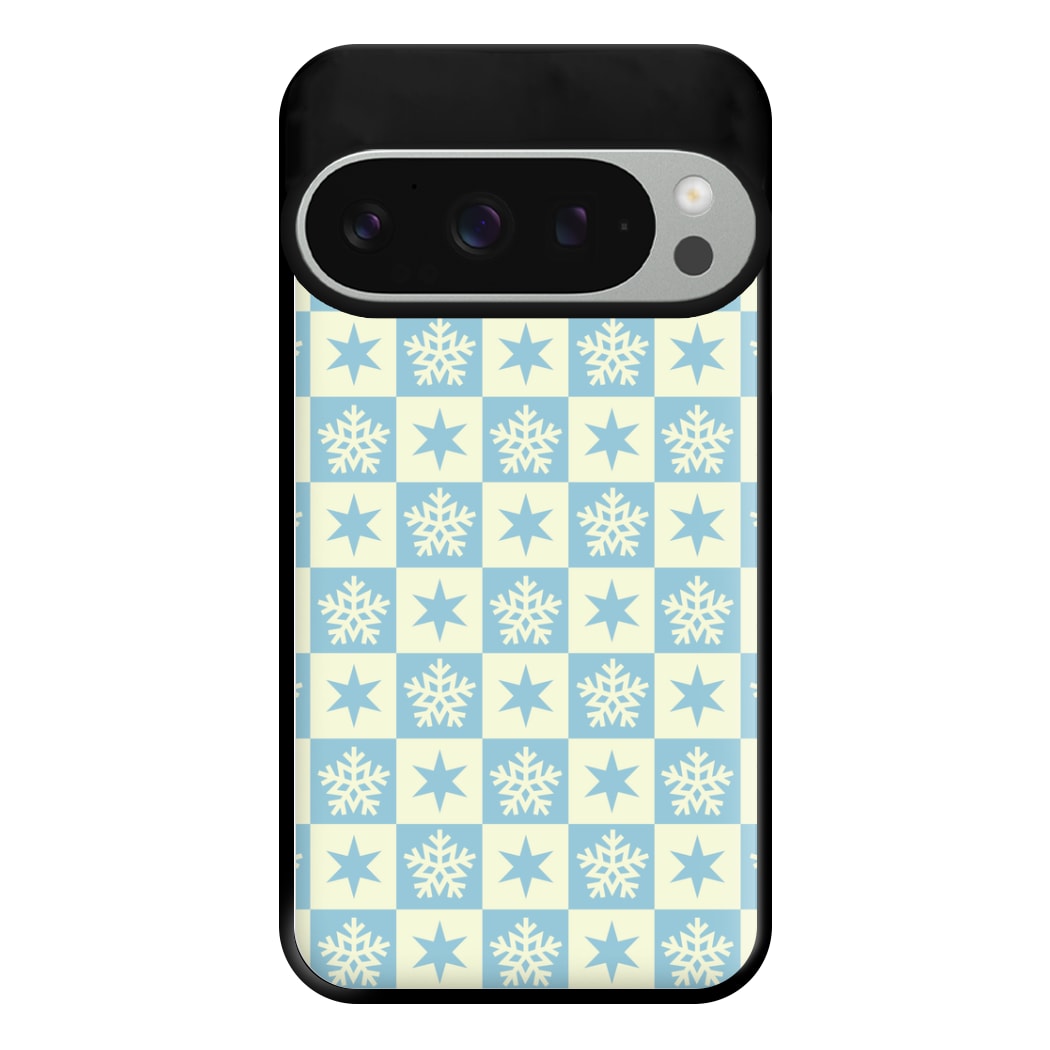 Snow And Star Pattern Phone Case for Google Pixel 9 Pro XL