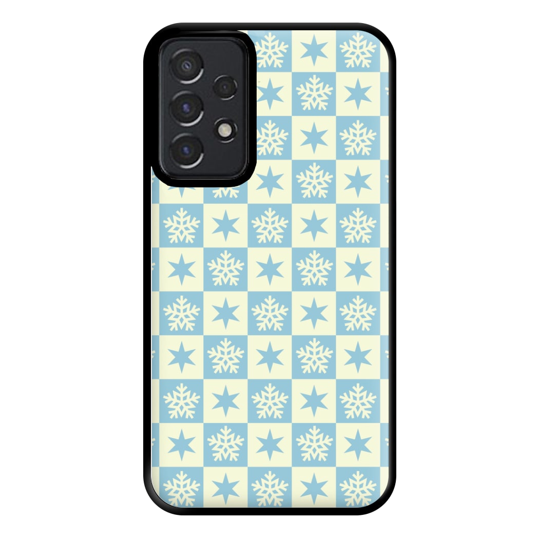 Snow And Star Pattern Phone Case for Galaxy A52 / A52s