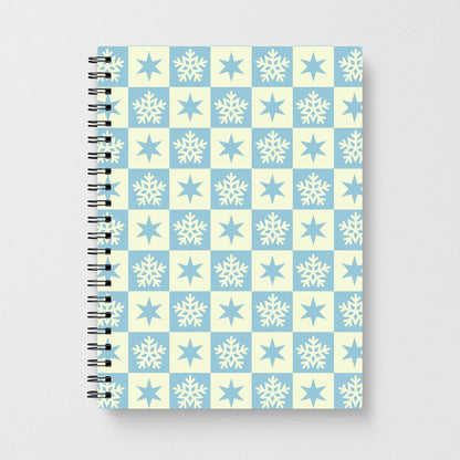 Snow And Star Pattern Notebook