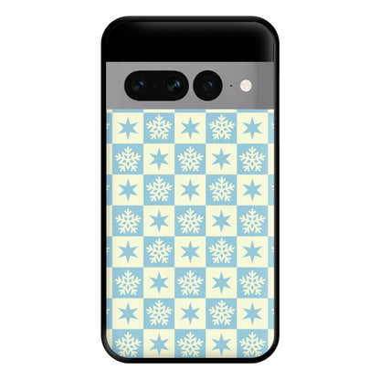 Snow And Star Pattern Phone Case for Google Pixel 7 Pro