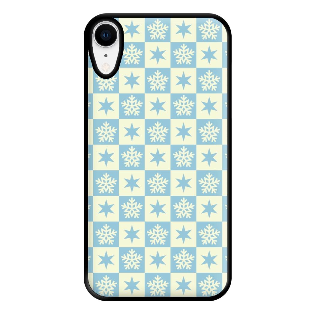 Snow And Star Pattern Phone Case for iPhone XR