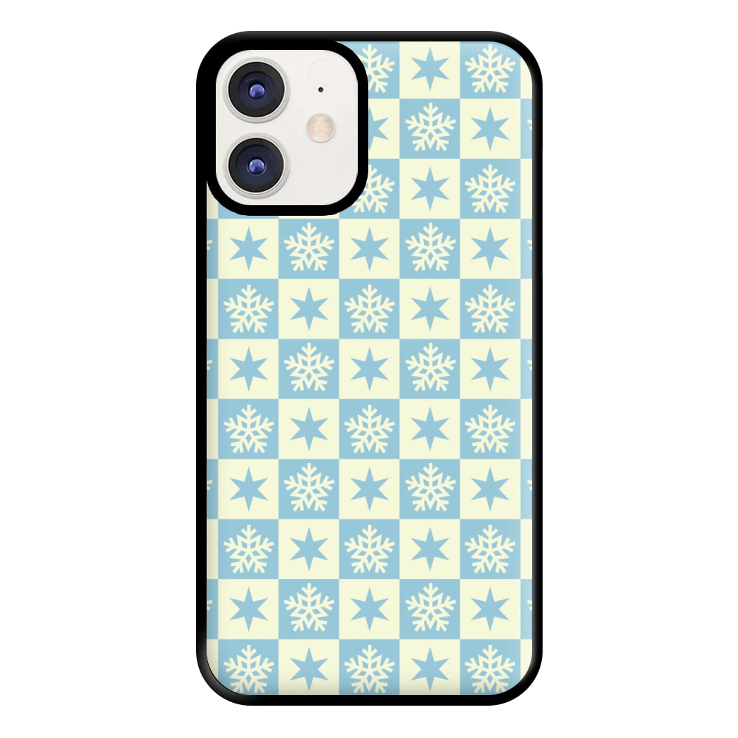 Snow And Star Pattern Phone Case for iPhone 12 / 12 Pro