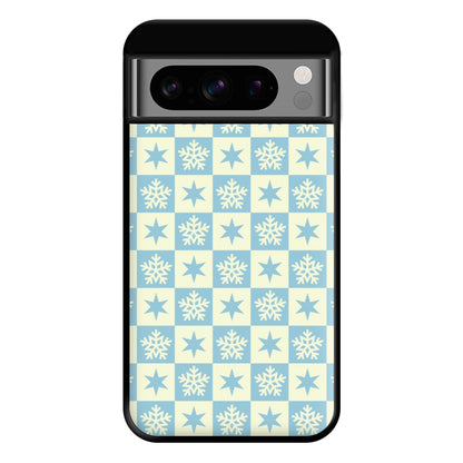 Snow And Star Pattern Phone Case for Google Pixel 8 Pro