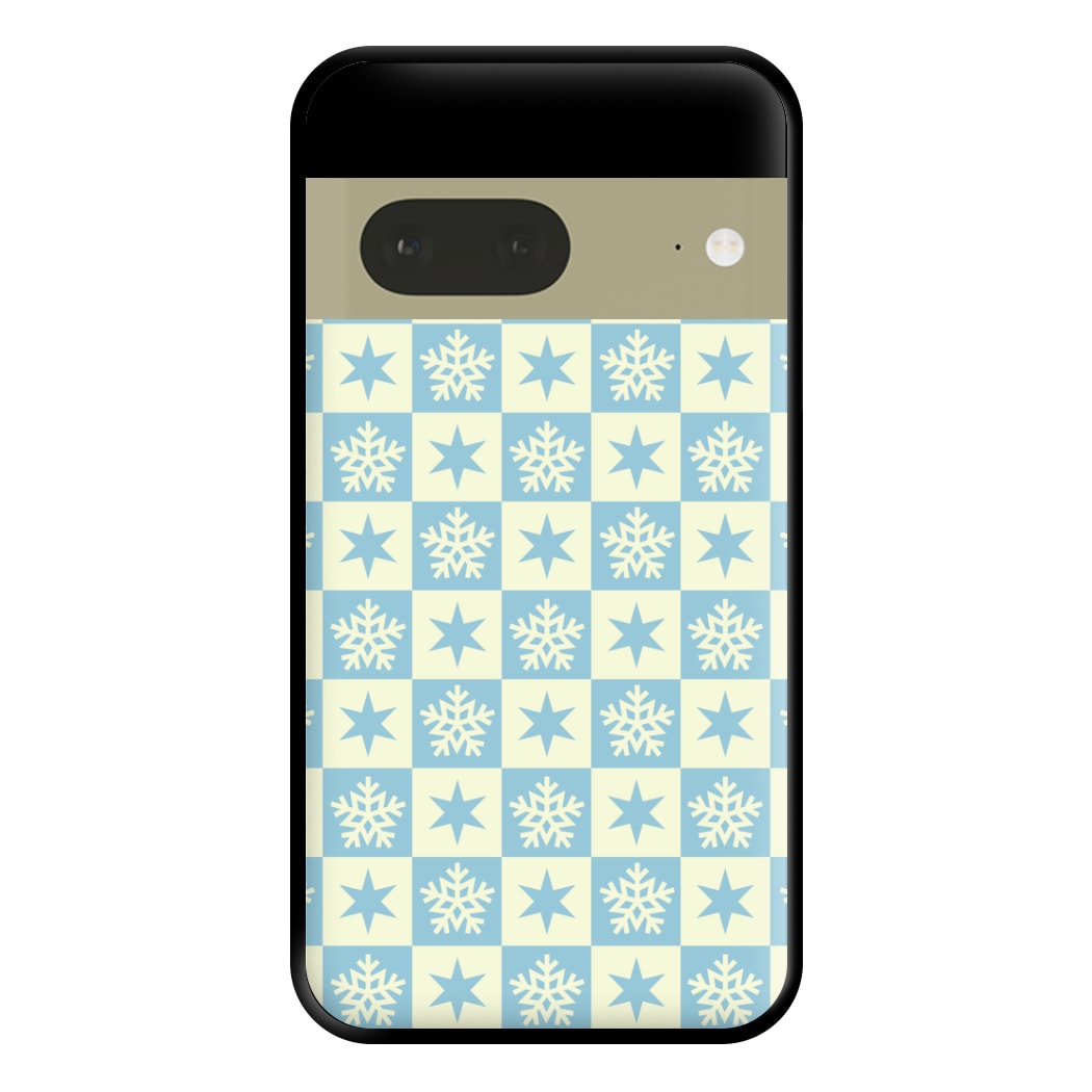 Snow And Star Pattern Phone Case for Google Pixel 7a